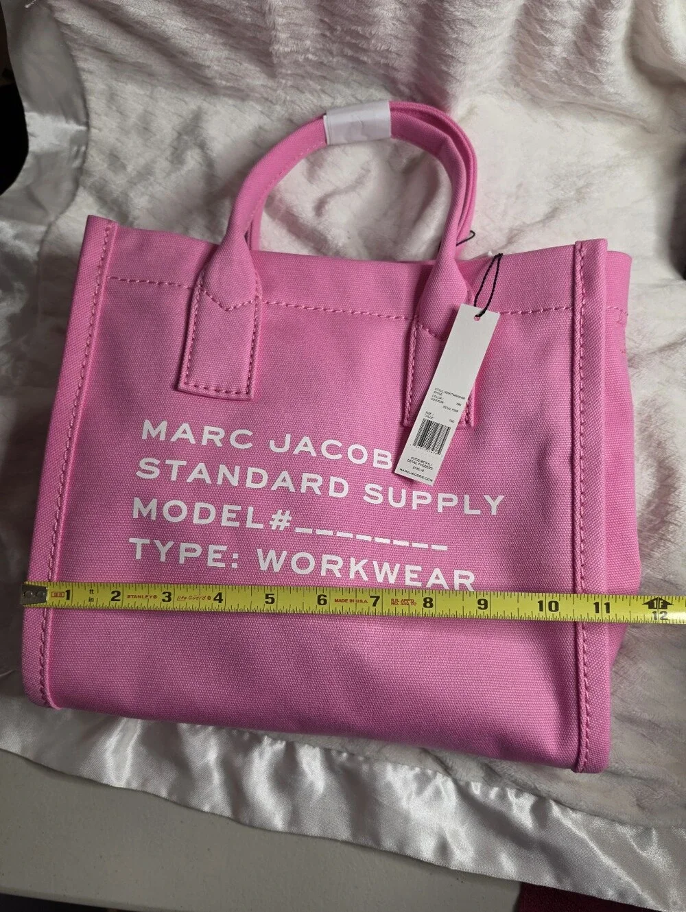 Marc Jacobs Standard Supply Workwear Petal pink canvas tote